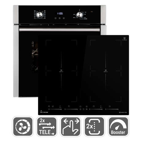 Oven and Induction Hob SET80104FZ