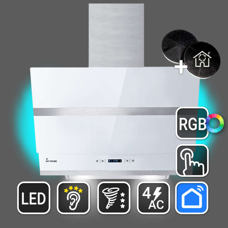 Okap kuchenny 60cm HERMES608WM Oswietlenie ambientowe RGBW